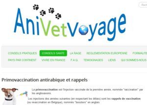 Actualités sur la vaccination anti rabique sur le site AniVetVoyage